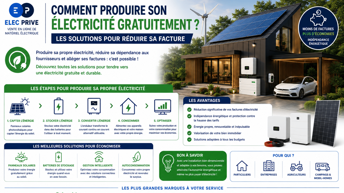 Comment produire son electricite gratuitement