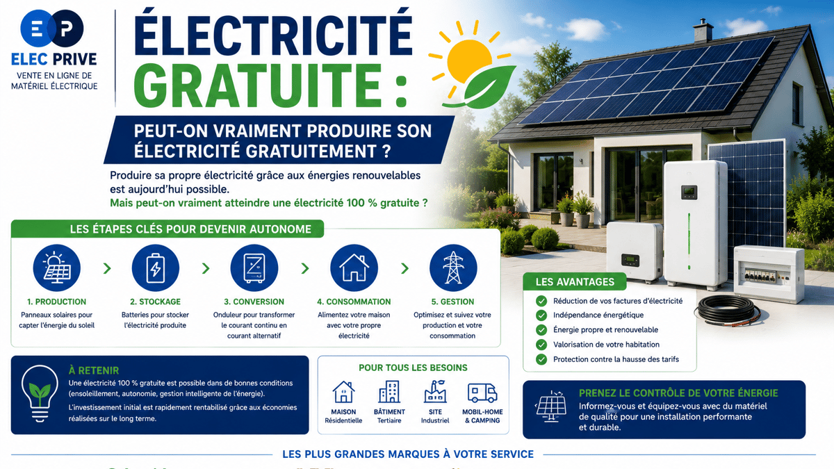 électricité gratuite, produire son électricité gratuitement, électricité gratuite maison, production d’électricité, produire sa propre électricité, autonomie énergétique, indépenda